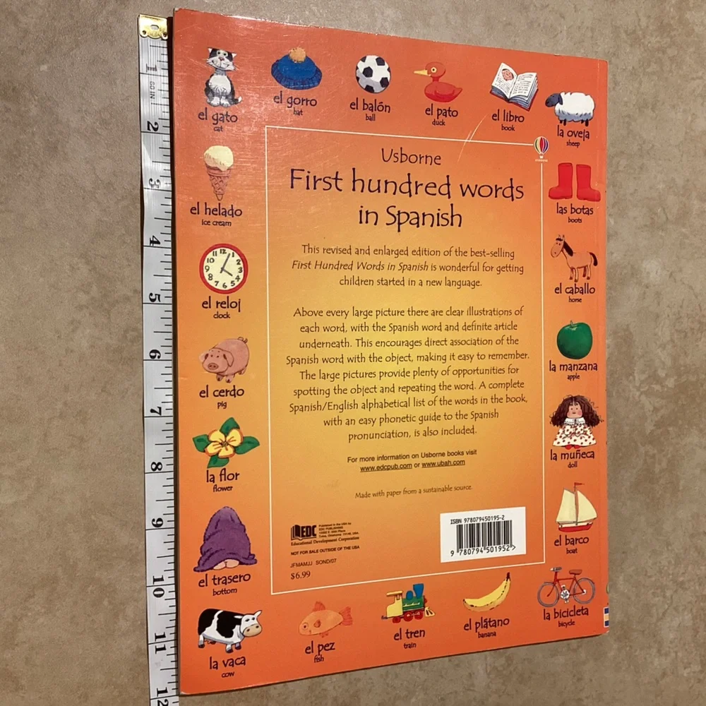 Usborne First Hundred Words in Spanish by Heather Amery and Stephen Cart…